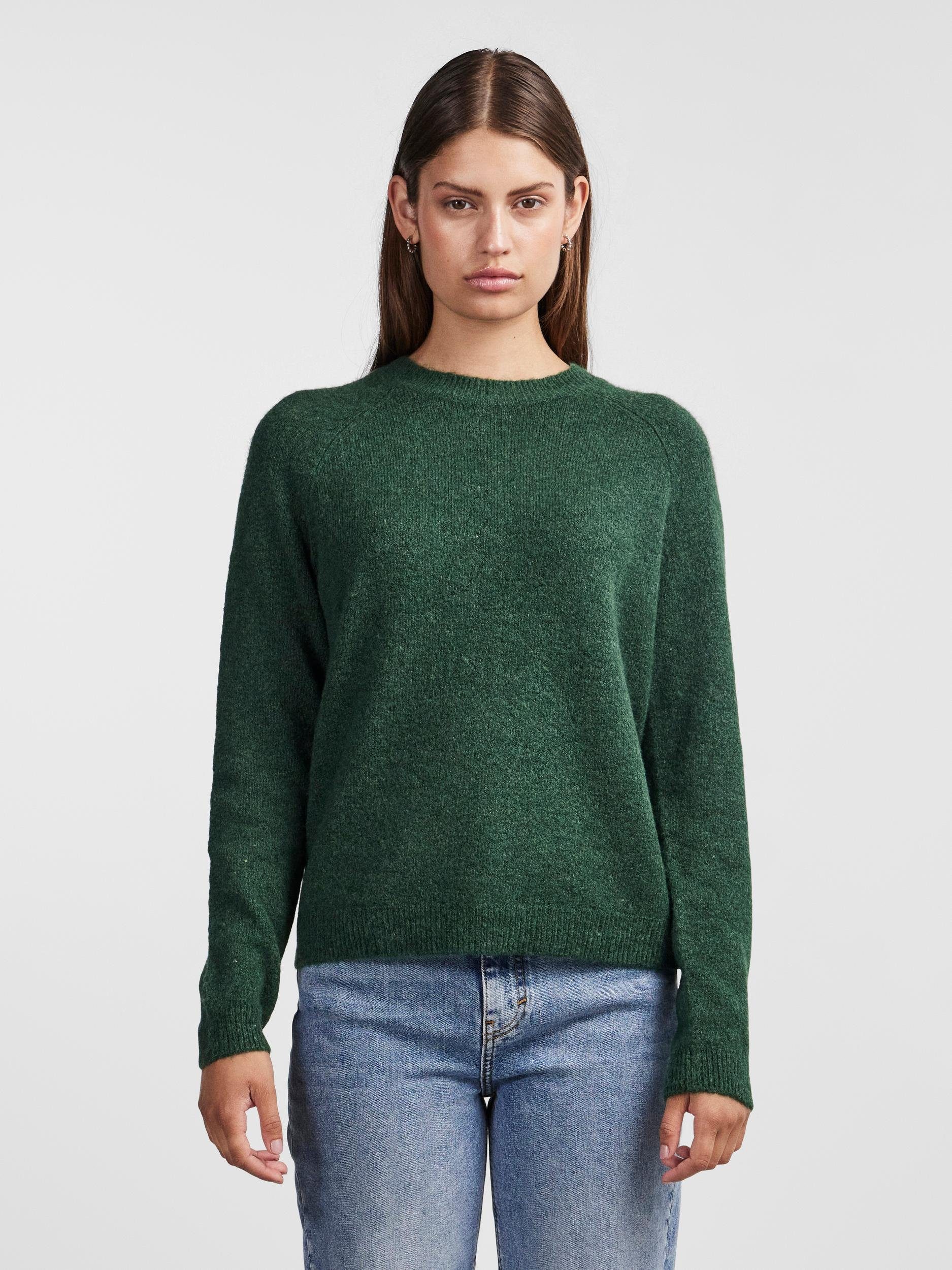 pieces Green NOOS O-NECK BC Strickpullover Trekking KNIT PCJULIANA LS