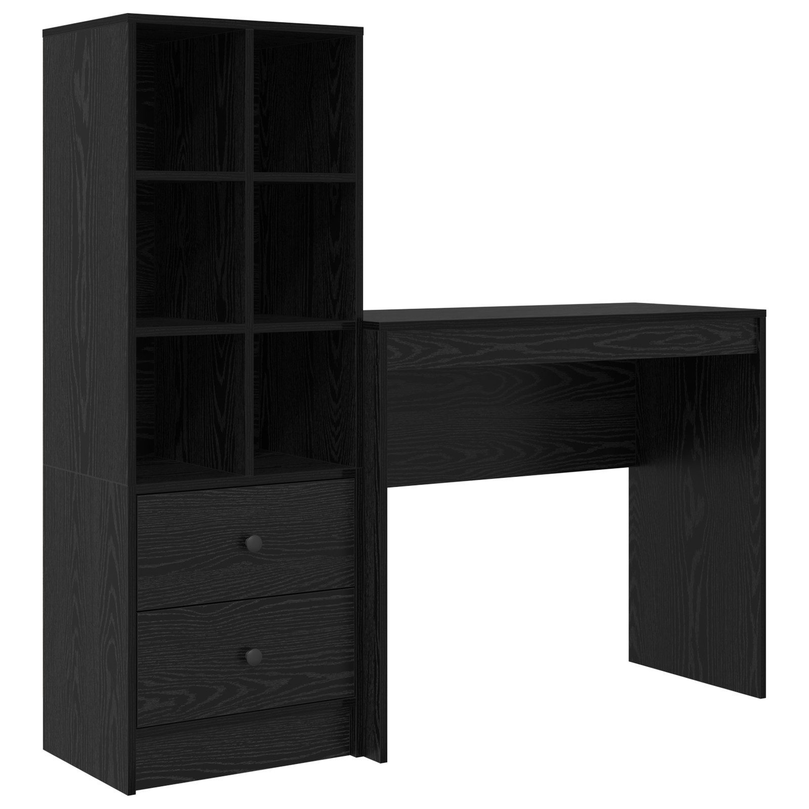 vidaXL Sideboard Schreibtisch mit Stauraum Schwarzeiche günstig online kaufen
