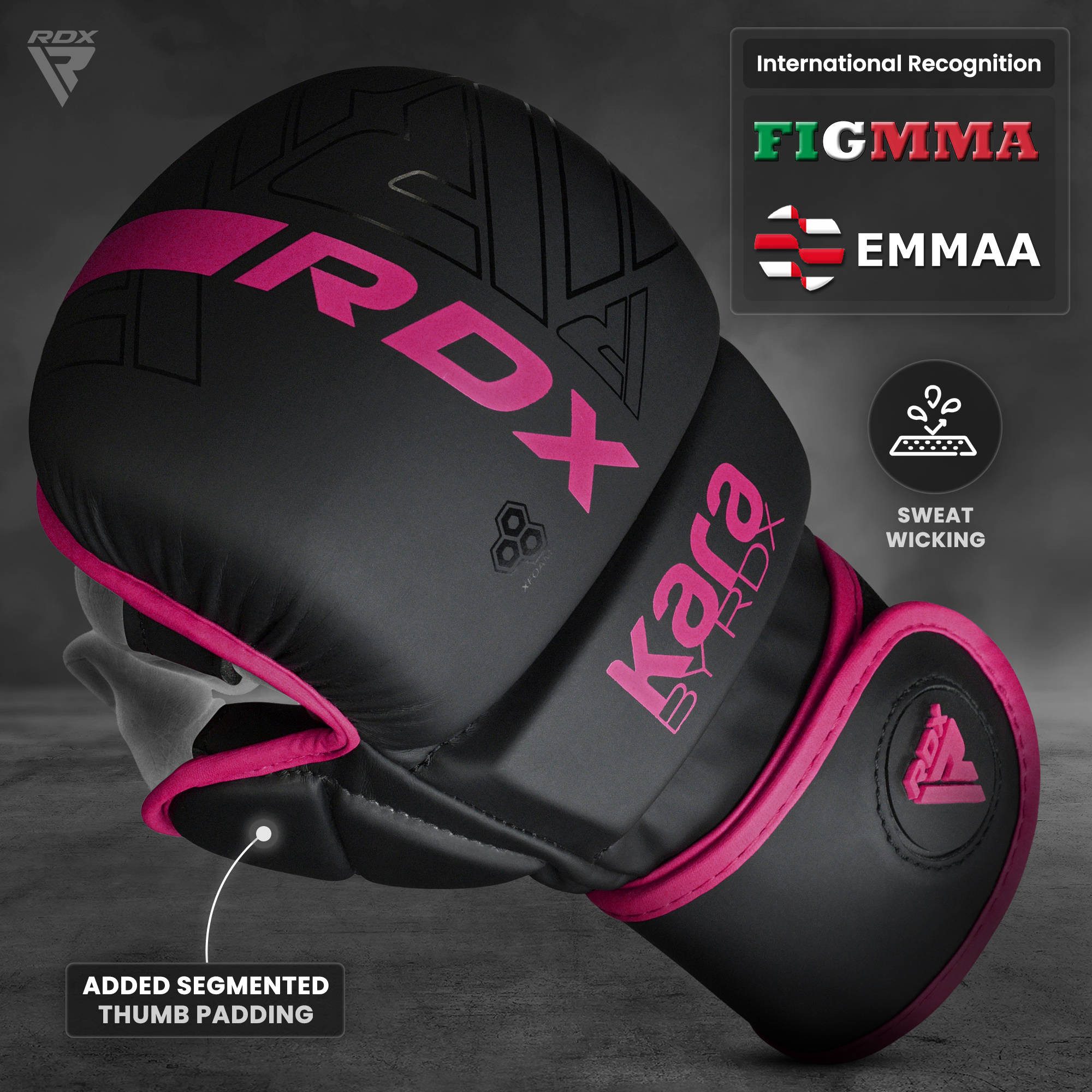 RDX Sports MMA-Handschuhe RDX MMA Handschuhe, MMA Gloves für Kampfsport Grappling Training