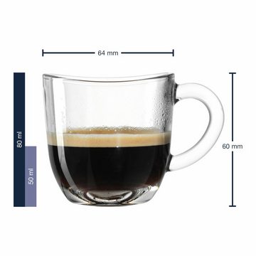 LEONARDO Tasse Napoli 80 ml, Glas