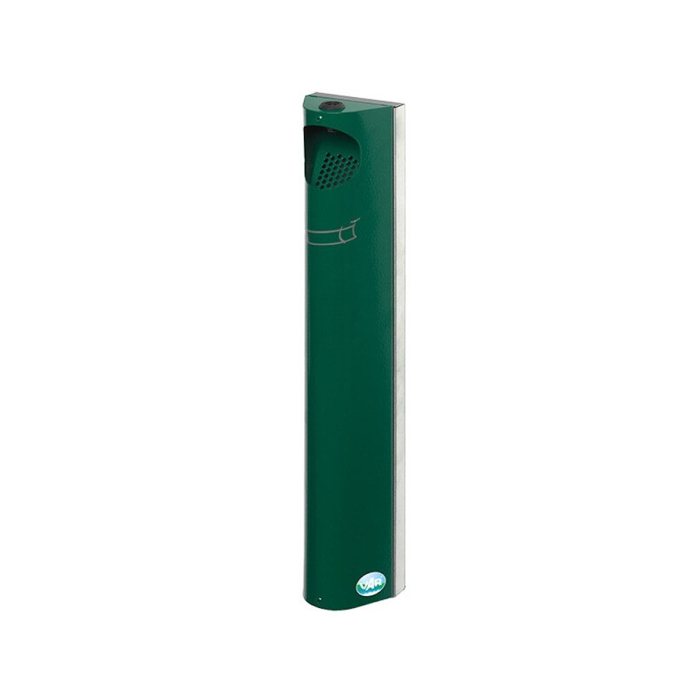 PROREGAL® Aschenbecher Praktischer Wandascher Abstreifblech Wandmontage 3,5L 55x11x8,5