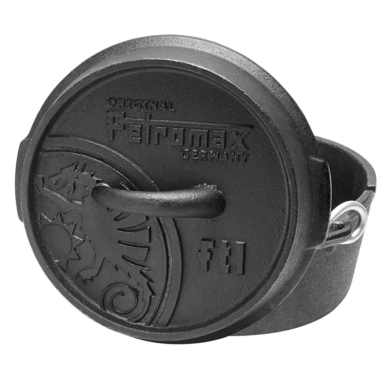 Petromax Grilltopf Petromax Feuertopf ft1-t ohne Füße, Gusseisen