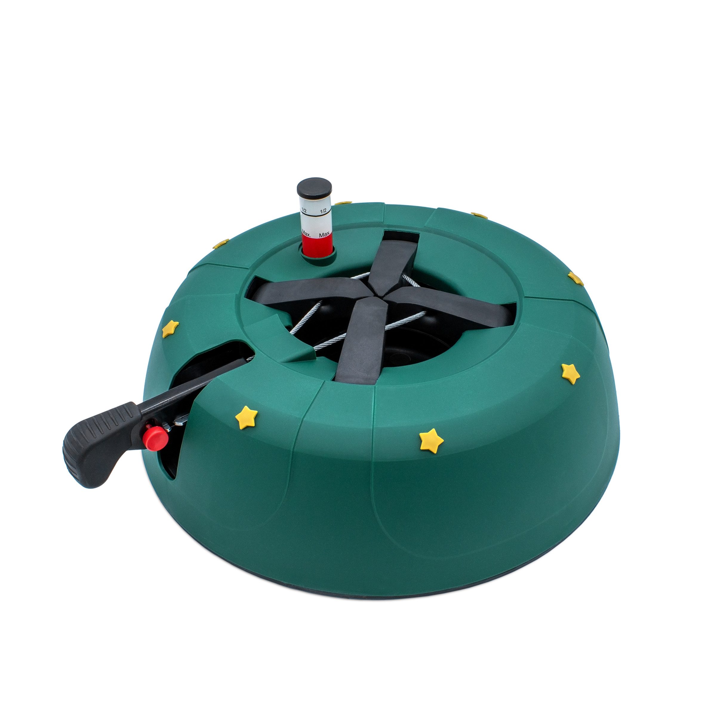 Spetebo Christbaumständer Weihnachtsbaumständer - Christmas Tree Stand (Pack., 1-tlg., 1), mechanische Wasserstandsanzeige