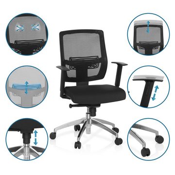 hjh OFFICE Drehstuhl Profi Bürostuhl NET 90 Stoff/Netzstoff (1 St), Schreibtischstuhl ergonomisch