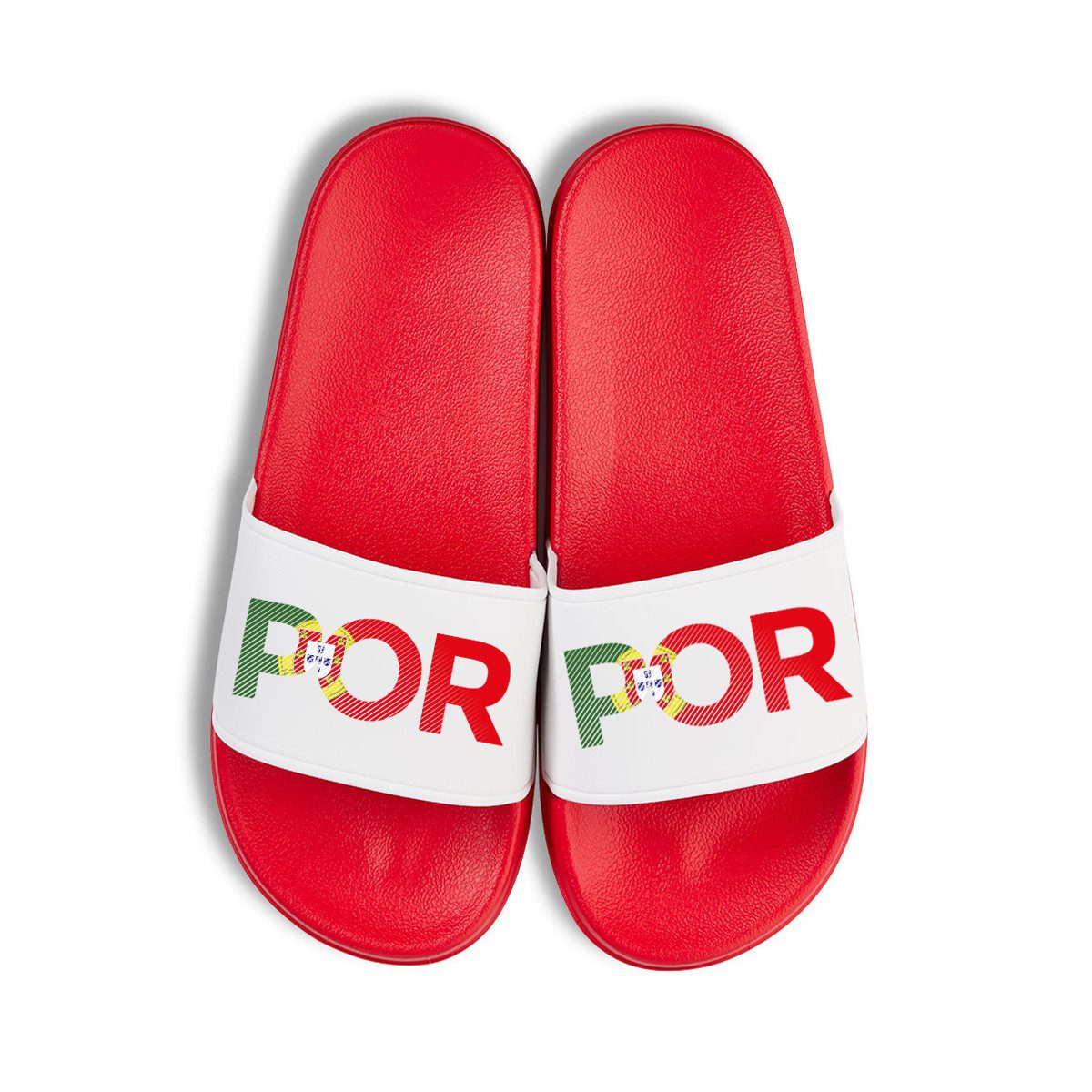 Portugal EM 2024 Unisex Badelatschen Flip Flops Badeschuh