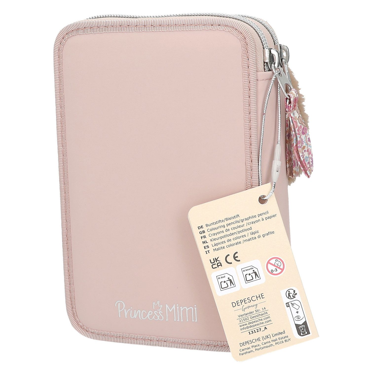 Depesche Geldbörse Depesche 2-Fach Federtasche Princess Mimi MILO 30-Braun