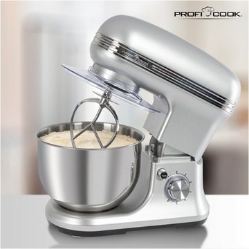ProfiCook Küchenmaschine PC-KM 1222 W - Küchenmaschine - silber/edelstahl