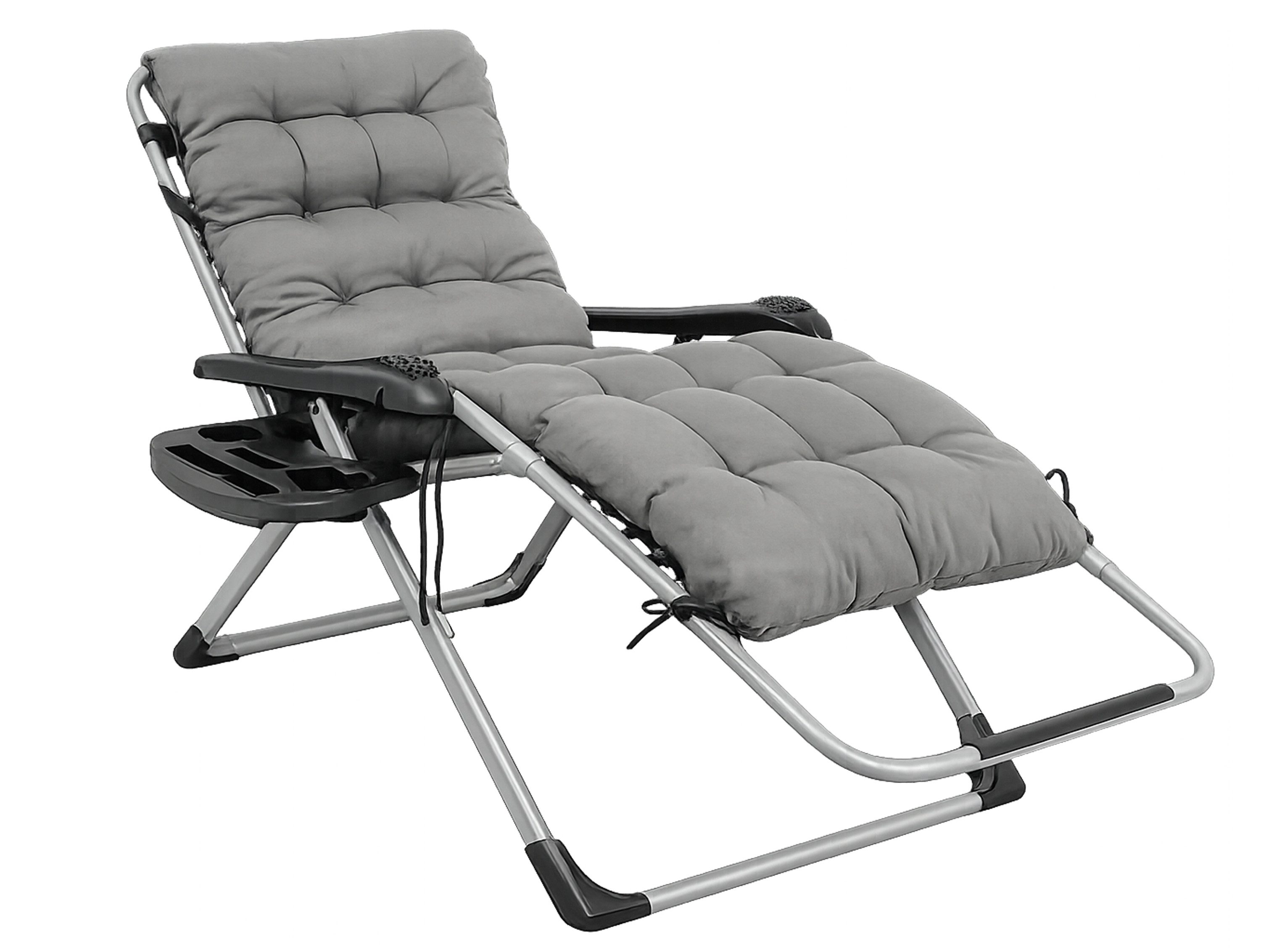 Quick Star Auflagekissen Liegestuhl Auflage - Anthrazit / Hellgrau