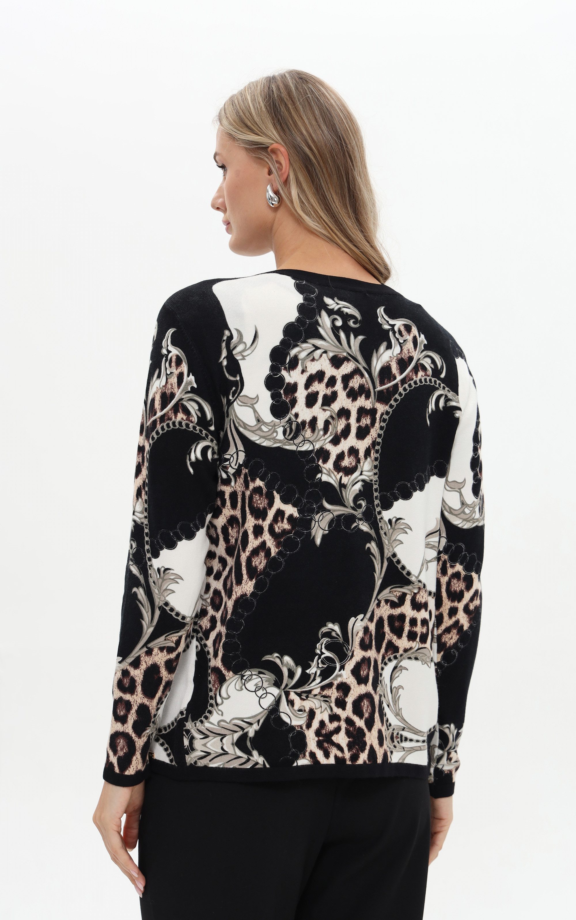 Passioni 2-in-1-Strickjacke im Mustermix