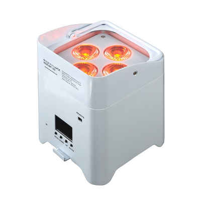 lightmaXX LED Scheinwerfer, LED Uplight Akku Scheinwerfer, RGBWA+UV Farbmischung, DMX-kompatibel