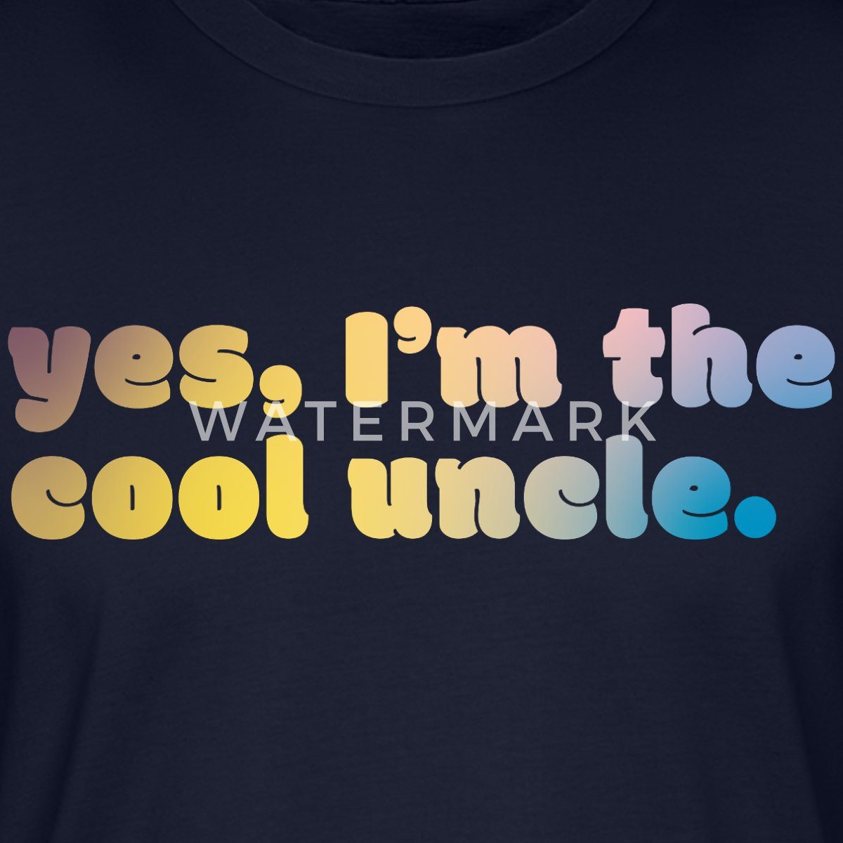 Spreadshirt T-Shirt Yes I’m The Cool Uncle Lustiges Onkel Motiv Unisex Bio T-Shirt (1-tlg)