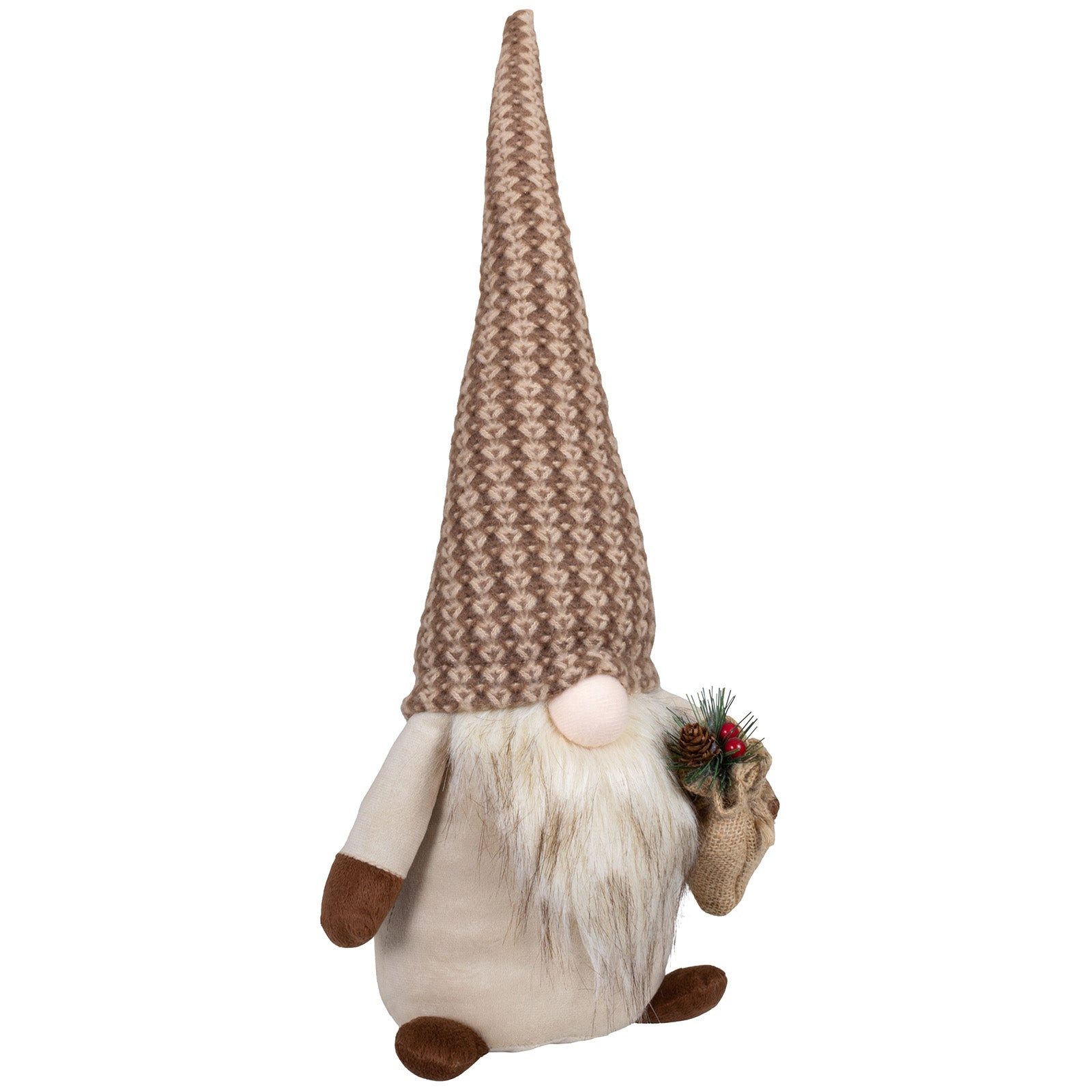 Christmas Paradise Wichtel Weihnachten 30 cm (52 cm) (Dekofigur, 1 St., sitzend), Weihnachtsdeko Gnom beige-braun