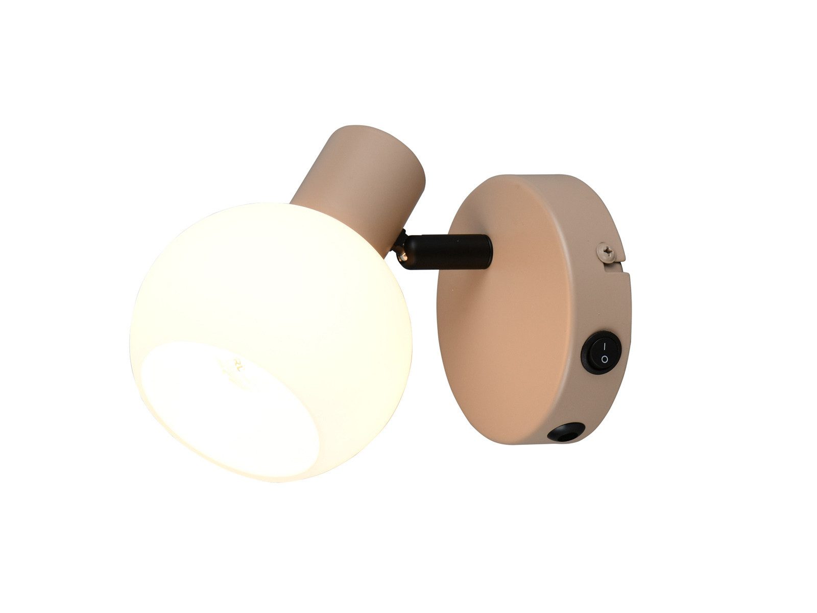 Reality Leuchten LED Wandstrahler, Dimmfunktion, LED wechselbar, warmweiß, innen Wandleuchte Lichtstrahler Lampe Treppenhaus & Bett, Höhe 13,5cm