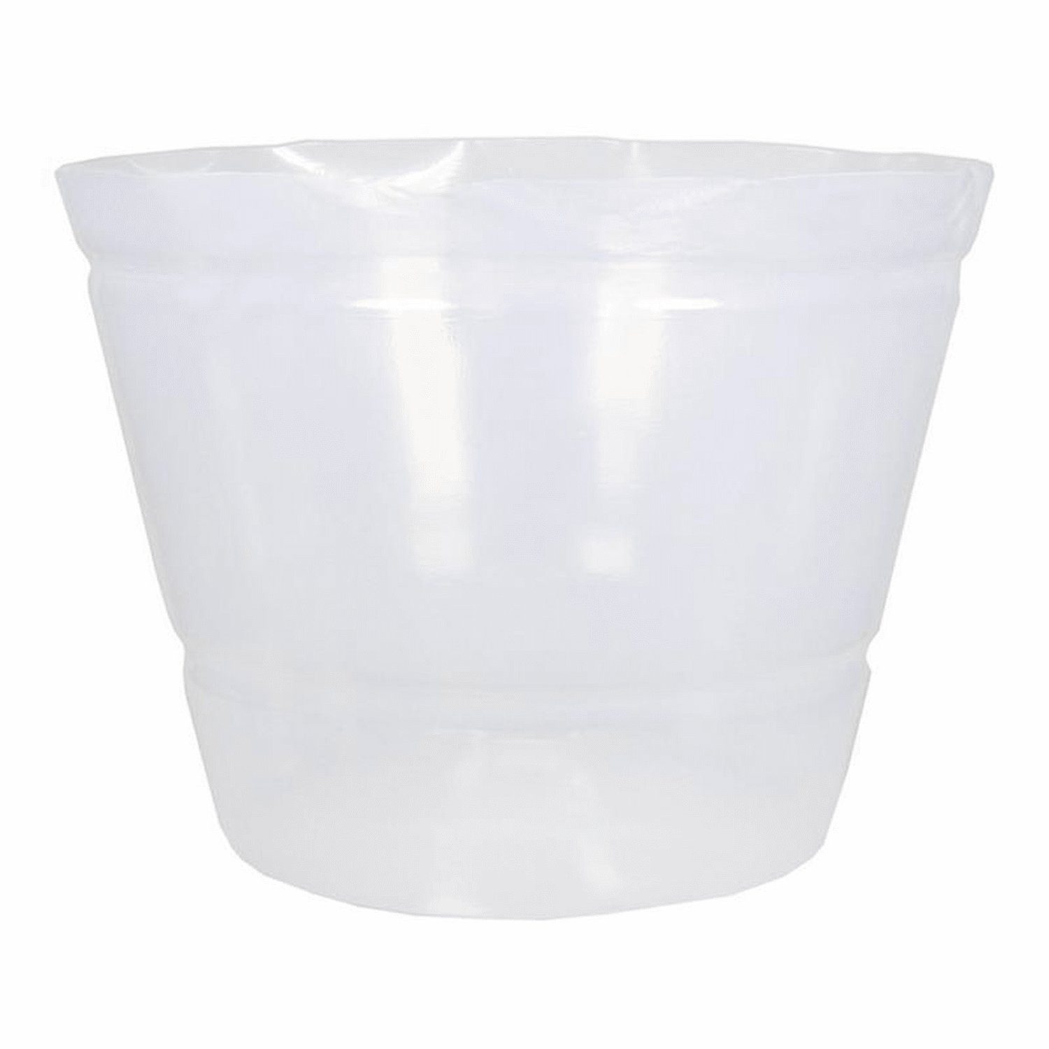 INNA-Glas Blumentopf Einsatzgefäß KIPA für Pflanzkörbe, wasserdicht, klar, 12 cm, Ø 12 cm