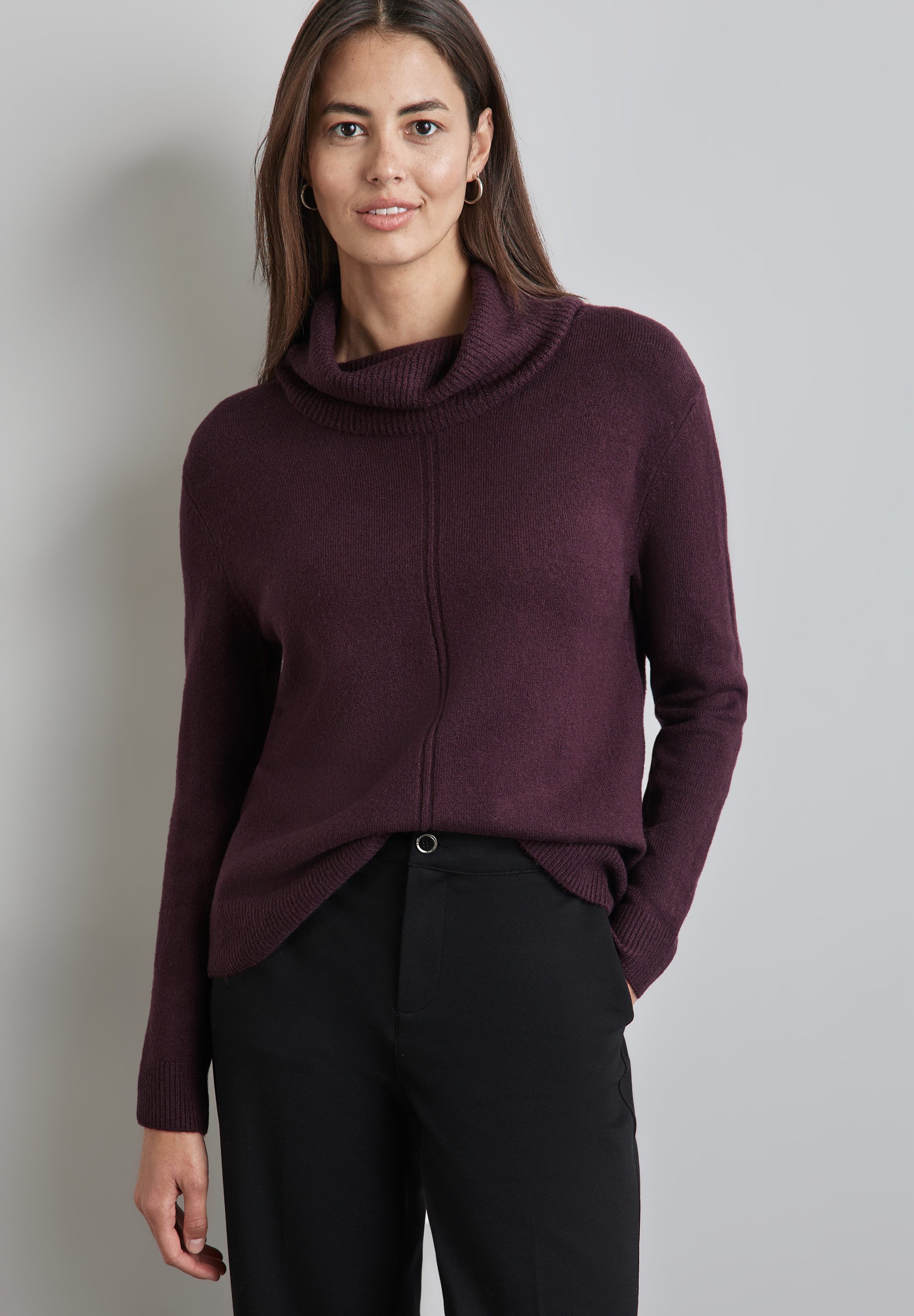 STREET ONE Rollkragenpullover im soften Baumwoll-Mix