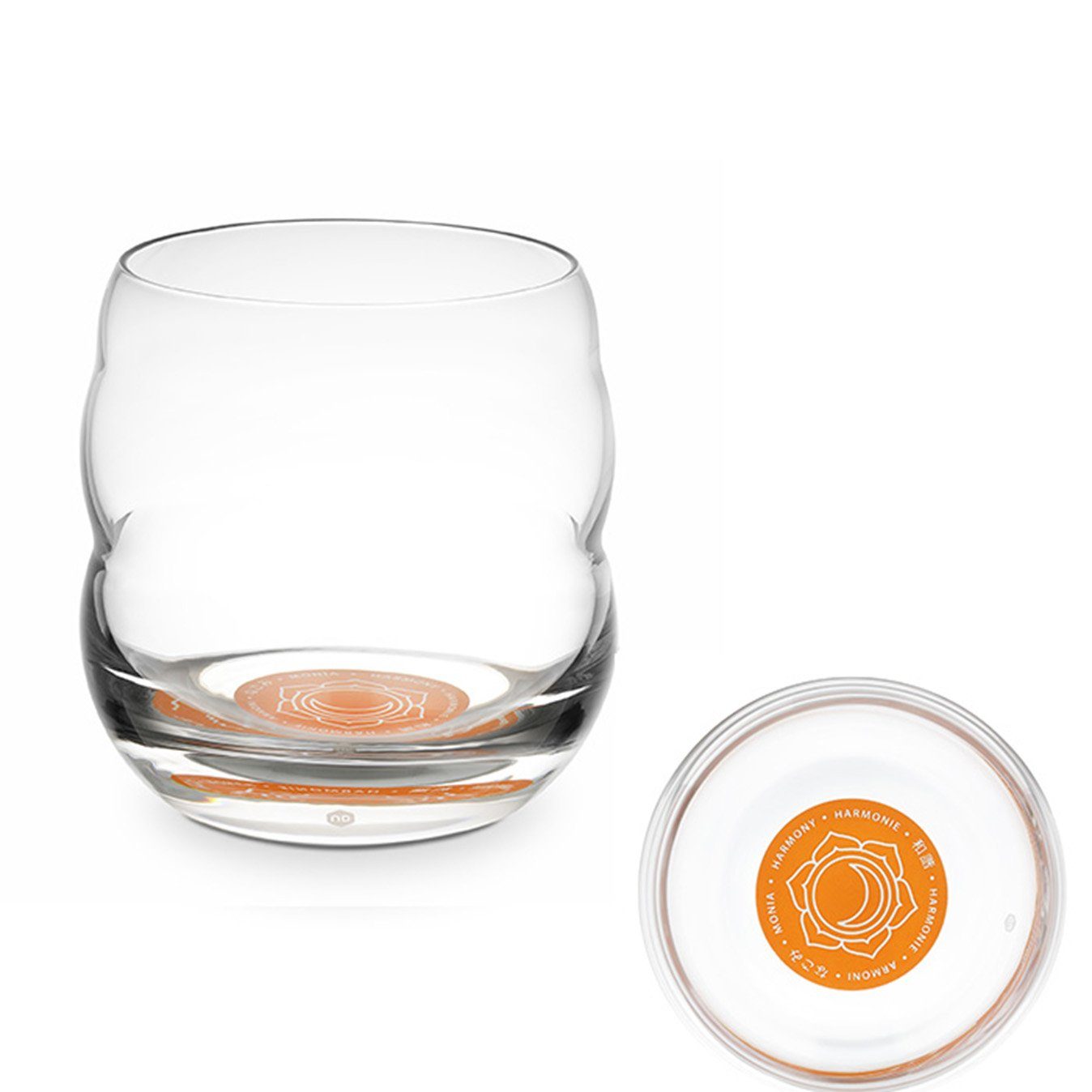 Natures-Design Glas Mythos Chakra Sakral, Affirmation Harmonie 0,25l, bleifreies Glas