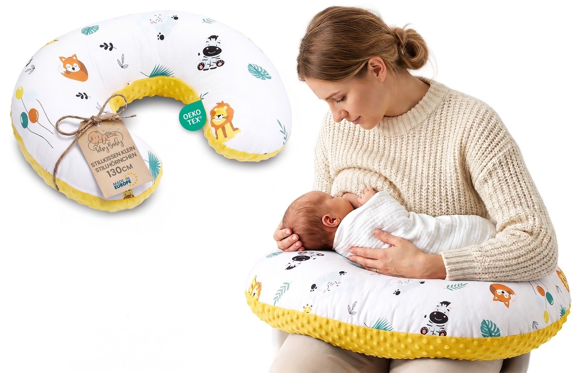 Stillkissen klein Mond Minky Nursing Stillhörnchen Kissen Nursing Pillow