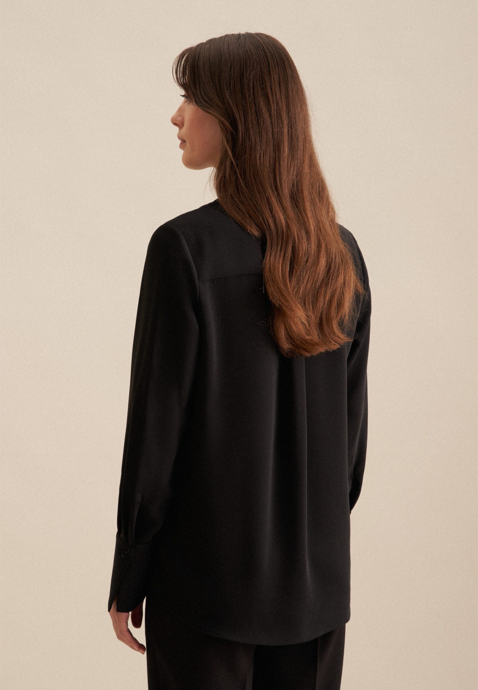 seidensticker Klassische Bluse "Schwarze Rose" Tunika Uni günstig online kaufen