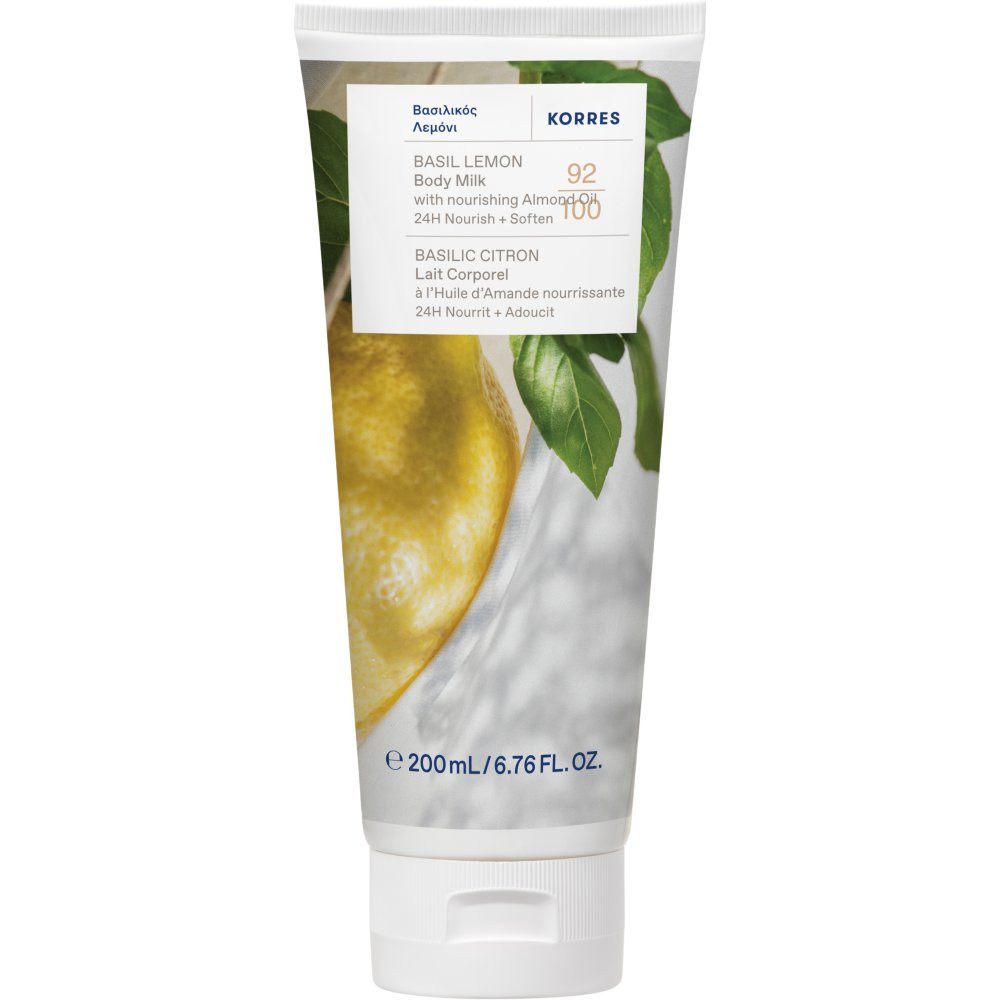 Korres Körpermilch BASIL LEMON, 200 ml