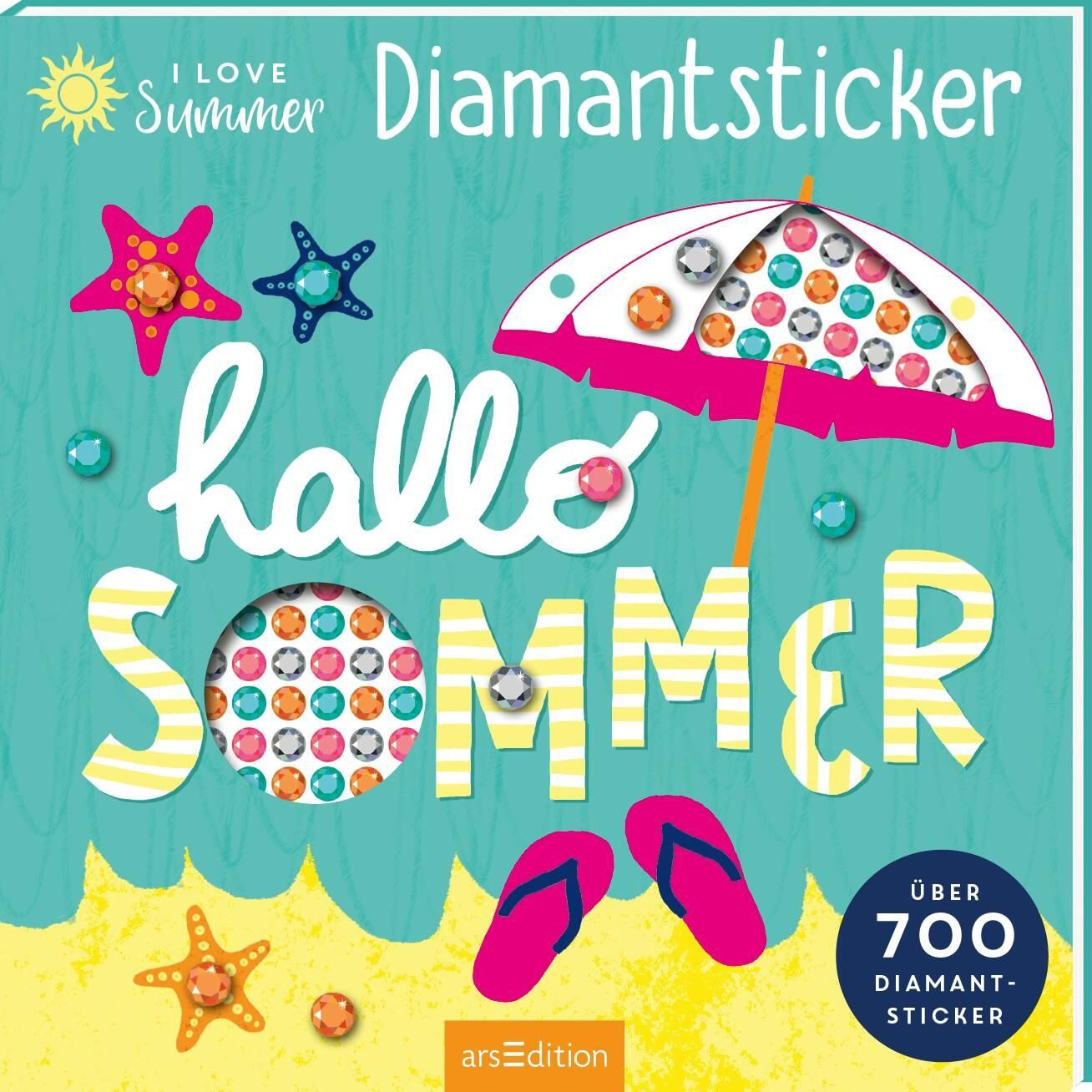 I Love Summer – Hallo Sommer / diverse, Über 700 Diamantsticker