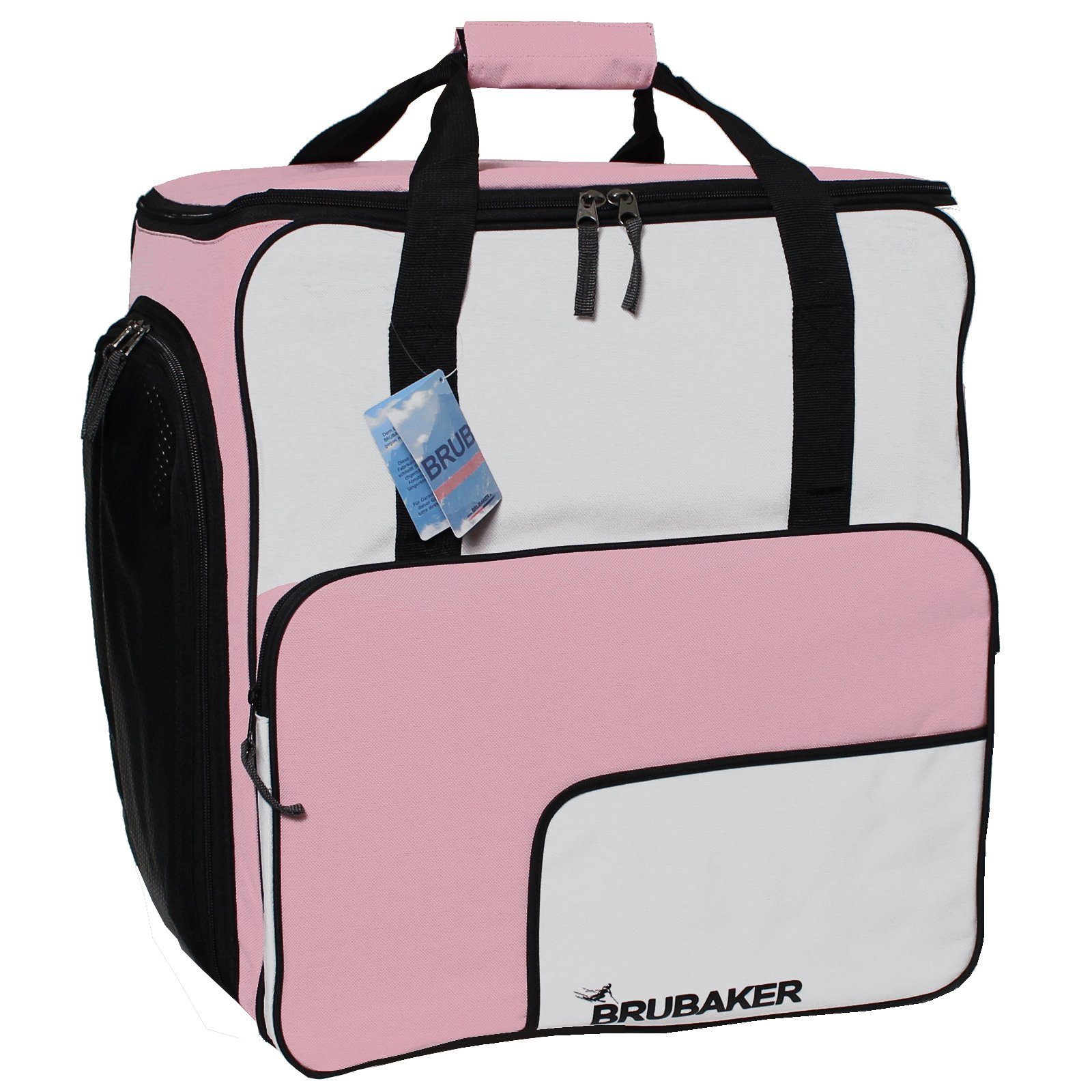 BRUBAKER Sporttasche Skischuhtasche, Skitasche für Skistiefel (1-tlg., reißfest und schnittfest), Komfort Stiefeltasche mit Rucksackfunktion für Skischuhe, Helmtasche