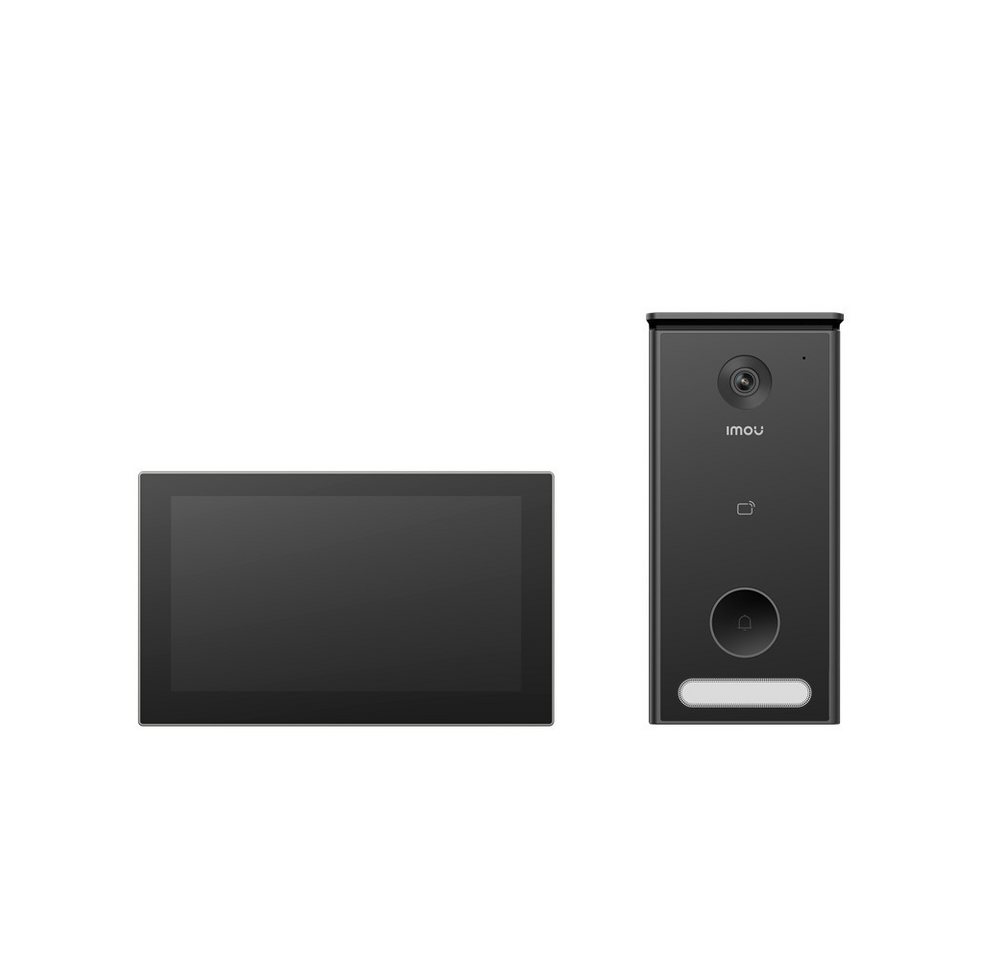 Imou Smart Home Türklingel PoE mit Zwei-Wege-Kommunikation Türsprechanlage mit Kamera (Innenbereich, Außenbereich, 2-tlg., Klingelanlage, Türmonitor, Videosprechanlage mit Türöffner)