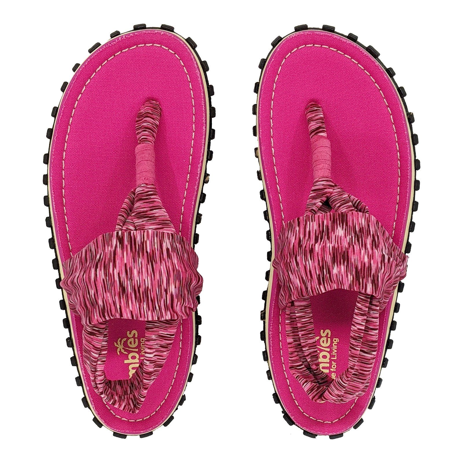 2601 pink Stoff-Riemen Slingback mit Sandale Gumbies