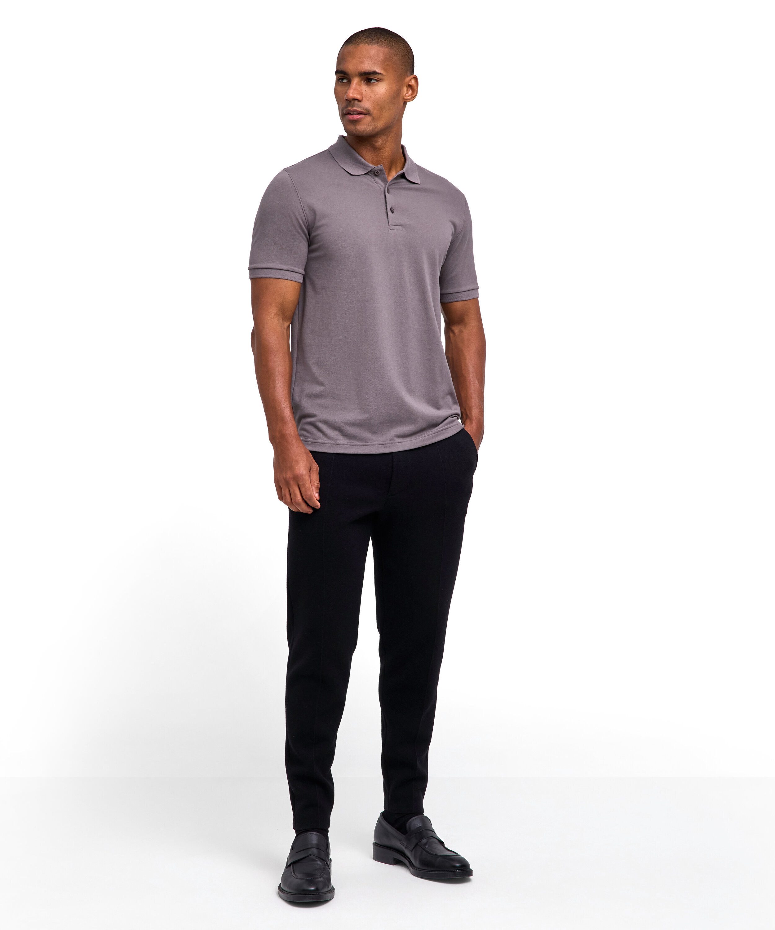 FALKE Poloshirt Essential Polo Shirt (1-tlg., 1) aus hochwertiger Pima-Baumwolle