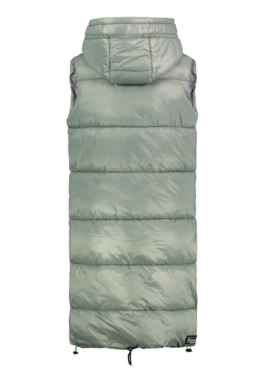 Fresh Made Steppweste Lange Stepp weste Kapuze Übergangs Herbst Frühlings W günstig online kaufen