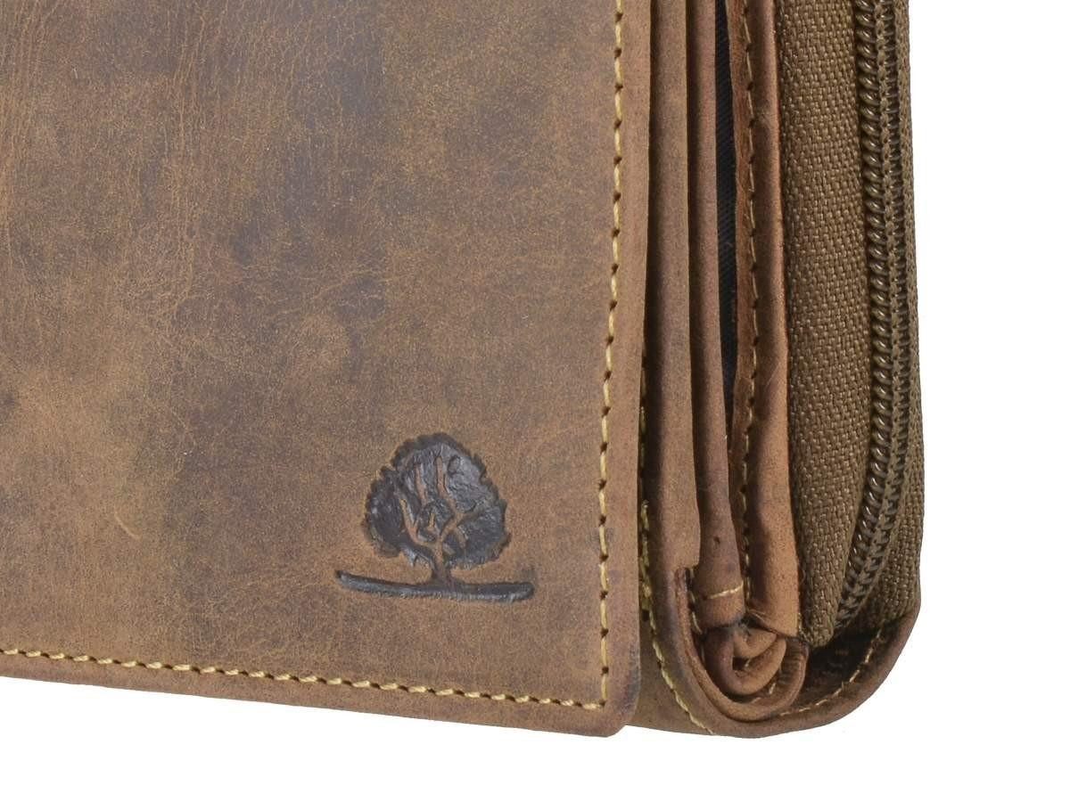 Greenburry Geldbörse Vintage RFID (oA), Damenbörse, Lederbörse, Portemonnaie