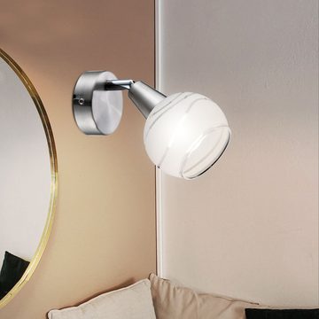 etc-shop LED Wandleuchte, Leuchtmittel inklusive, Warmweiß, 2er Set LED Wand Strahler Wohn Schlaf Zimmer Lese Nacht Lichter Lampen