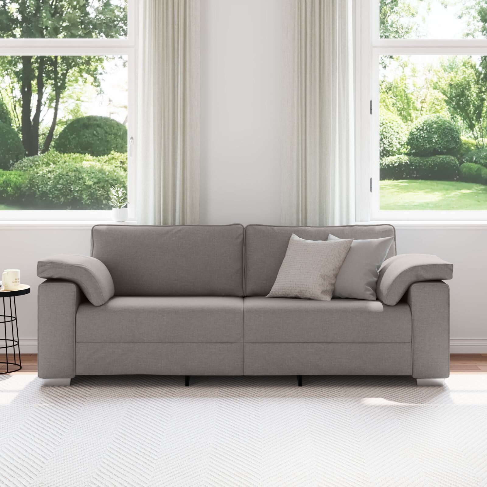 vidaXL Sofa Sofa 3-Sitzer Taupe 178 günstig online kaufen