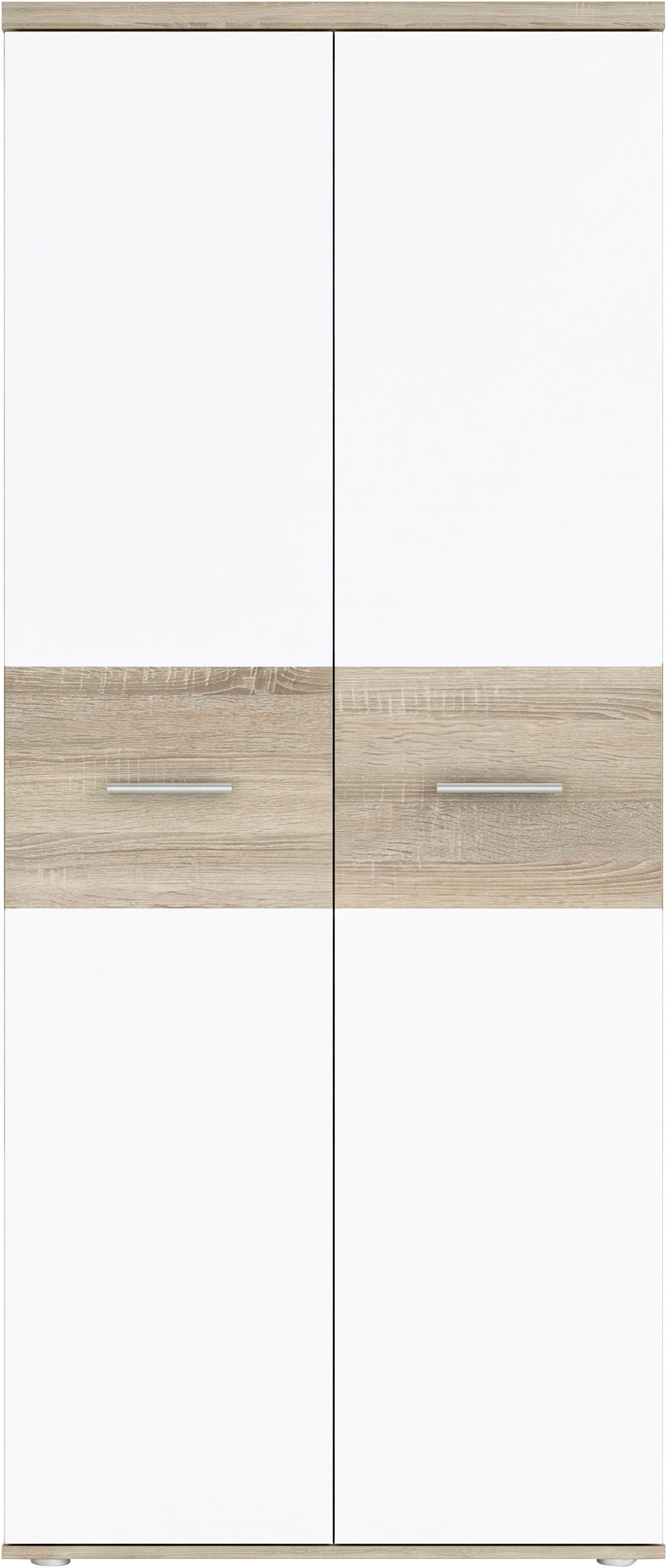 OTTO home Kleiderschrank Vervin, Kinder+ Jugendzimmerschrank, 5 Einlegeböden 2 Kleiderstangen (ca. 80 cm breit, 190cm hoch) B/H/T …