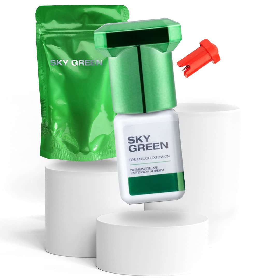 Sky Glue Wimpernkleber Sky Glue Green für Wimpernverlängerung Wimpern Lashes 5ml