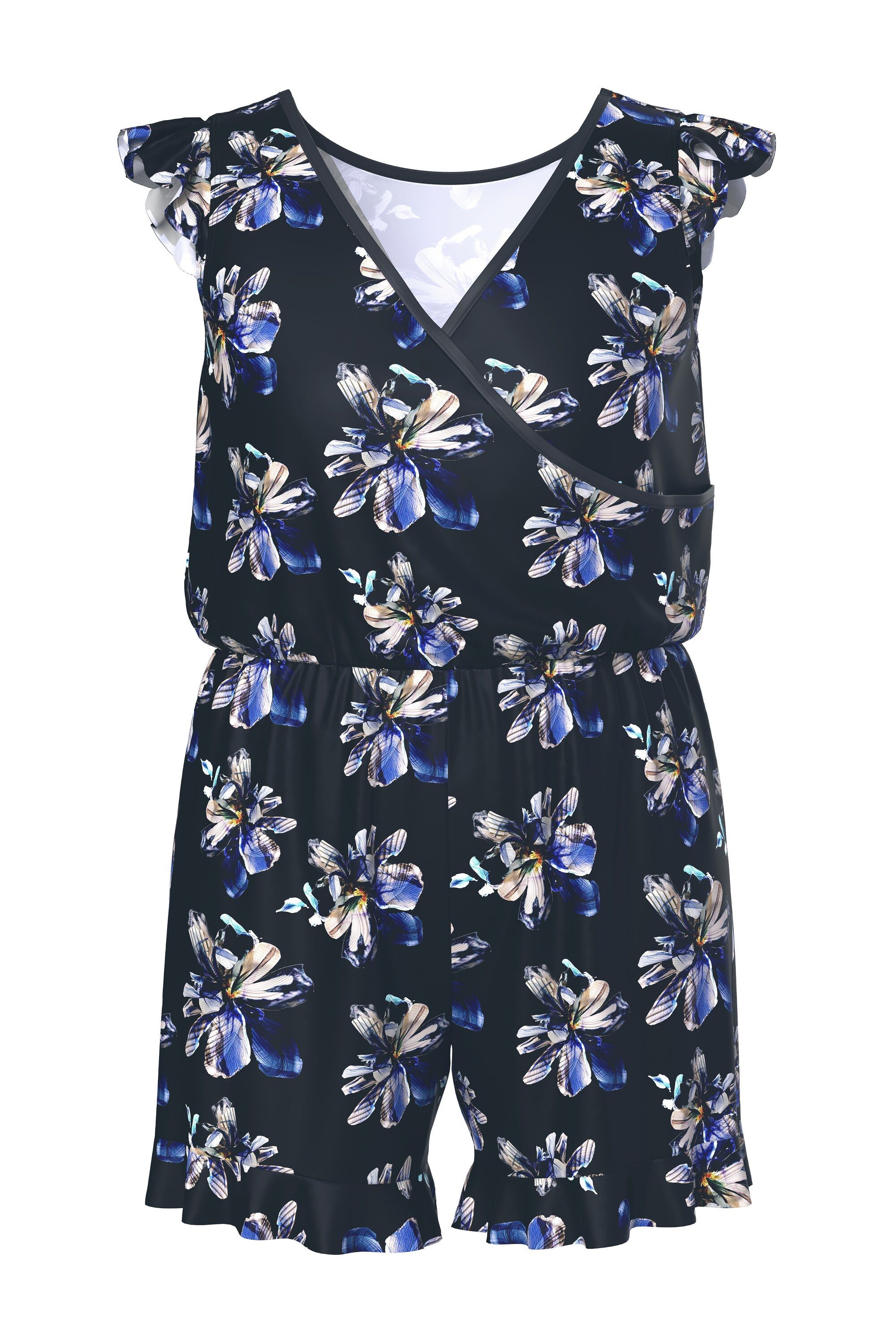 Ulla Popken Badekleid Badekleid Shorts Blüten Softcups recycelt günstig online kaufen