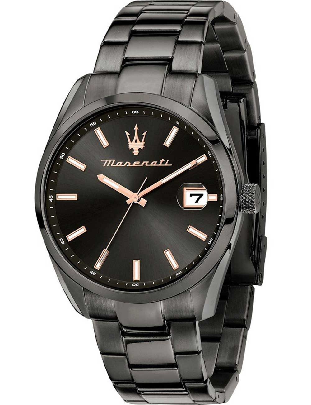 MASERATI Quarzuhr Maserati R8853151015 Herrenuhr Attrazione 43mm 5ATM Maser günstig online kaufen