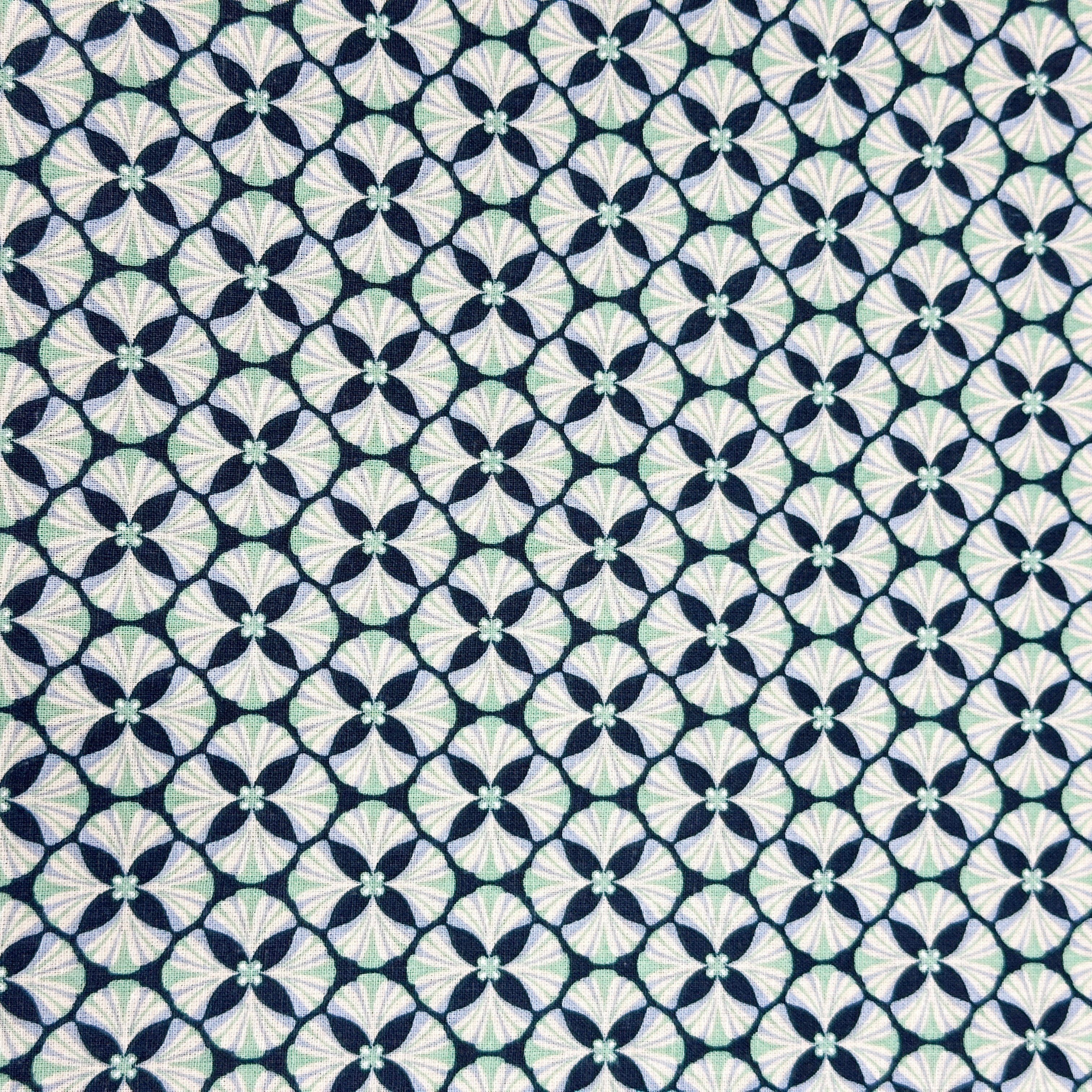 MAGAM-Stoffe Stoff "Josefine", Blumen Baumwollstoff aus Frankreich ÖKO-TEX Meterware 50cm