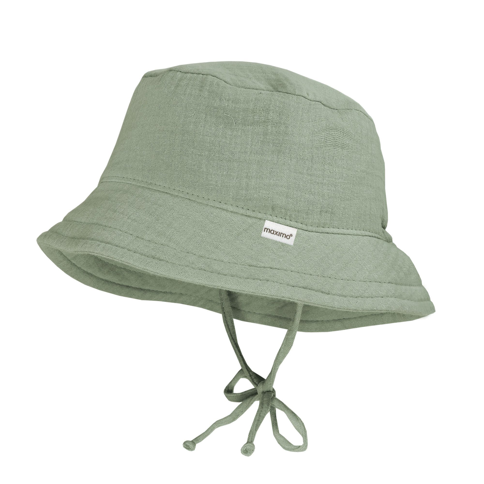 MAXIMO Fischerhut GOTS MINI-Hut, Band Musselin, Futter (1-St) Musselin