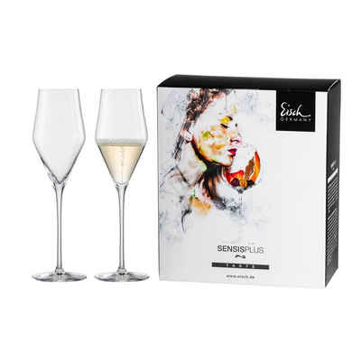 Eisch Champagnerglas Sky SensisPlus Champagnergläser 260 ml 2er Set, Glas