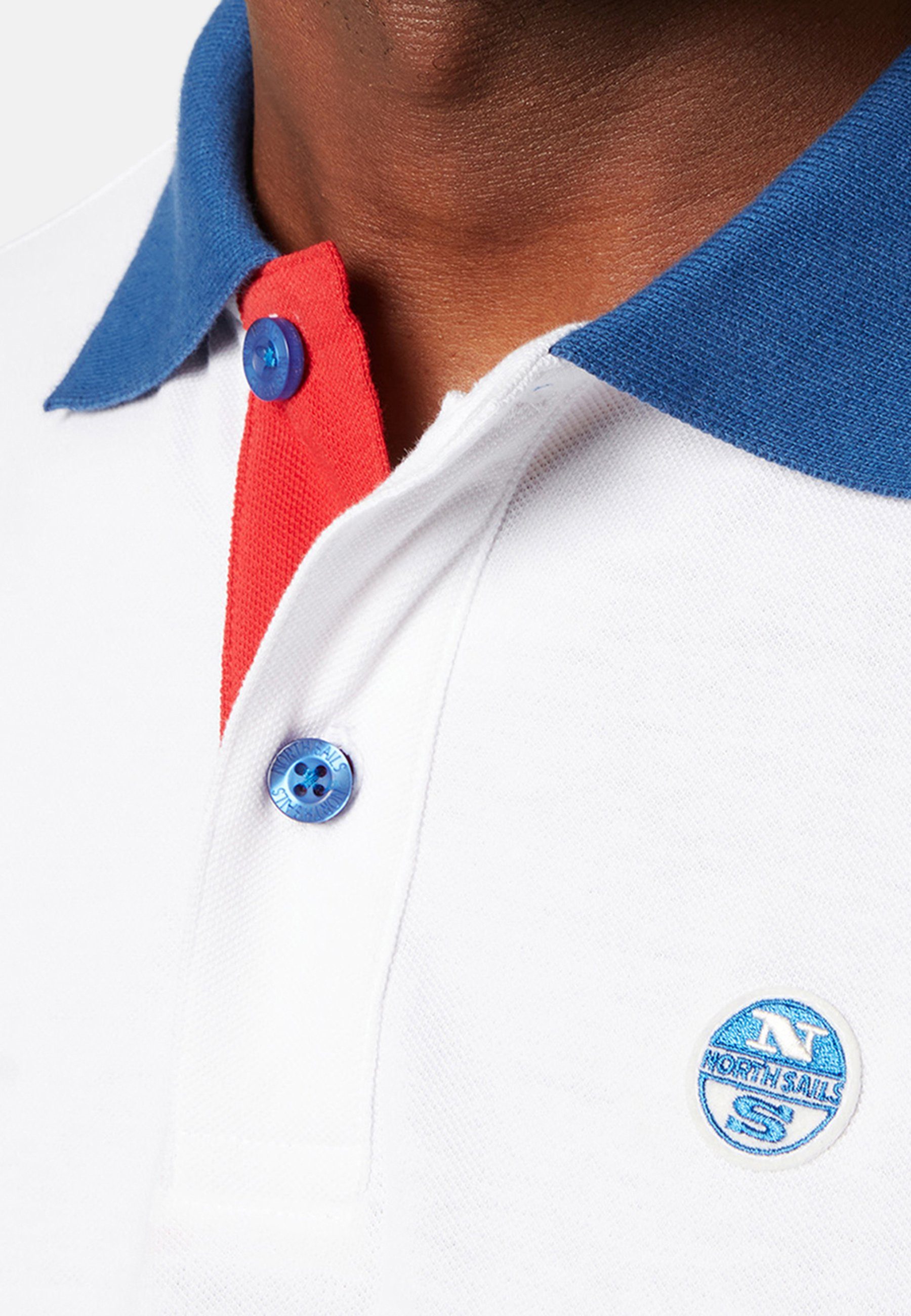 North Sails Poloshirt aus weiss Design mit Bio-Baumwolle klassischem Poloshirt