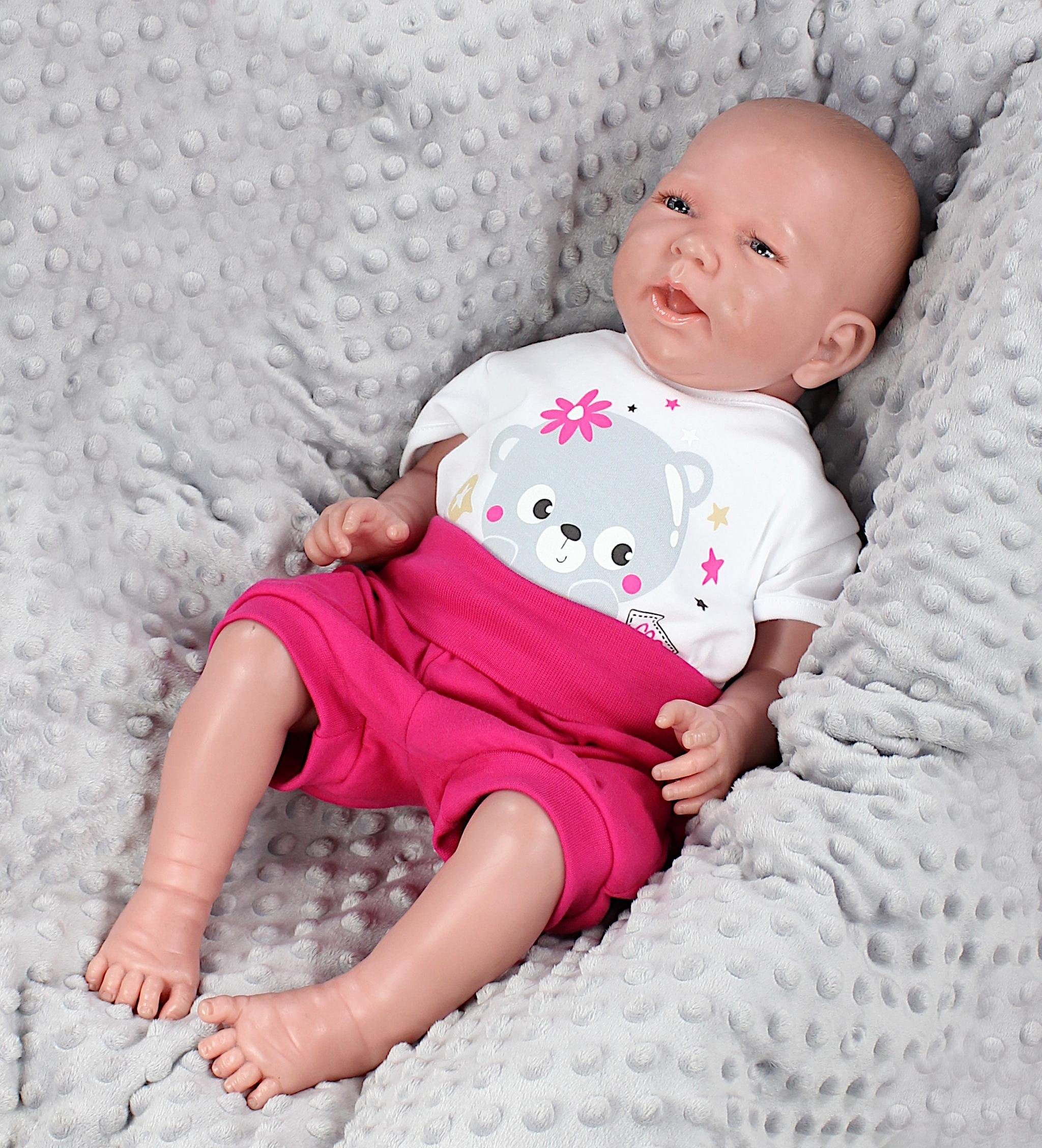 T-Shirt / & Sommer Set Baby Shirt Bärchen TupTam Eis Pink Weiß mit Mädchen / TupTam Shorts Bekleidung Hose