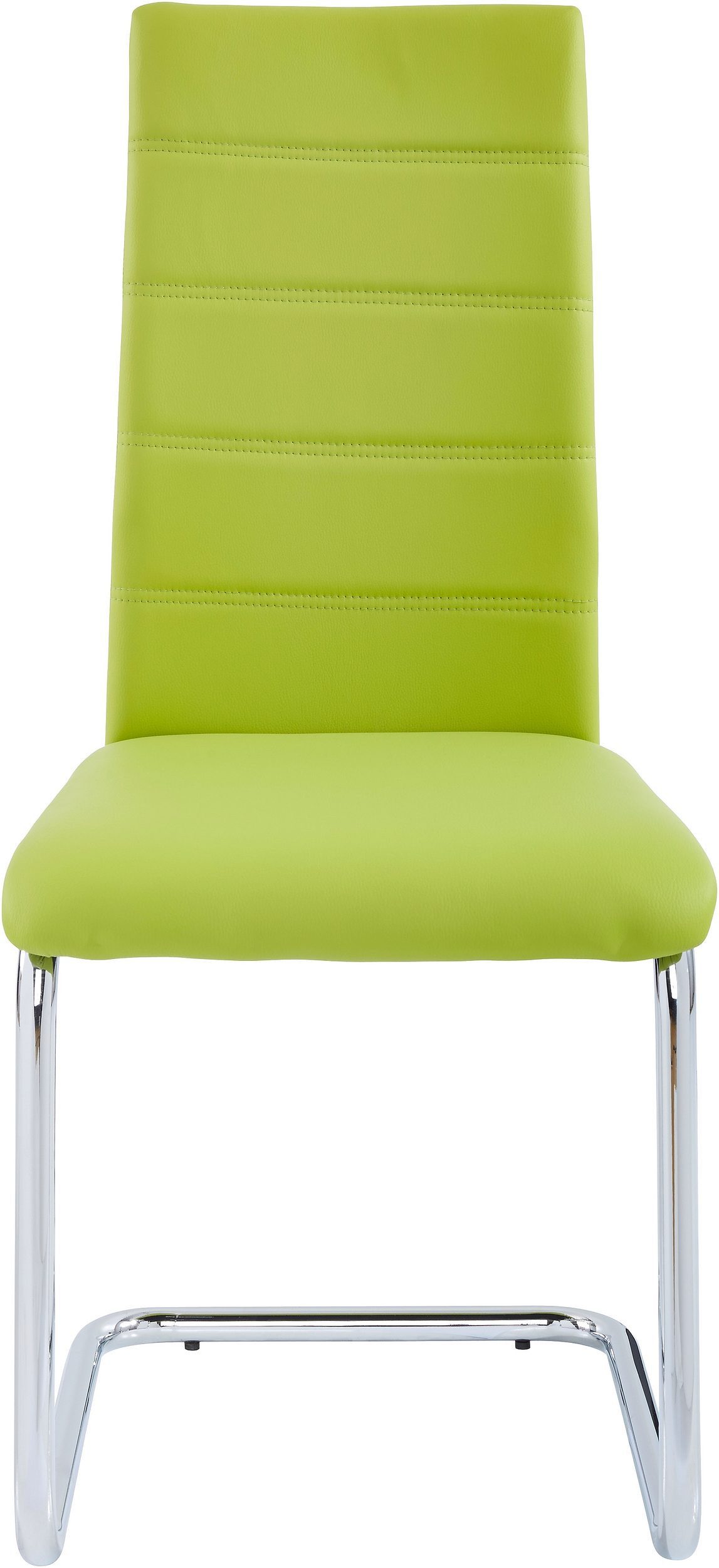 loft24 Freischwinger Adrian (Set, 4 St), Esszimmerstuhl, Küchenstuhl, Leder günstig online kaufen