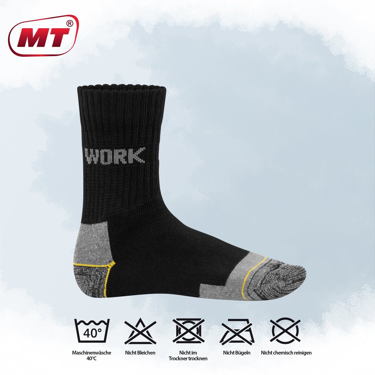 MT Arbeitssocken Herren Arbeits-/Freizeitsocken (6/12 Paar) Robuste Work Socken