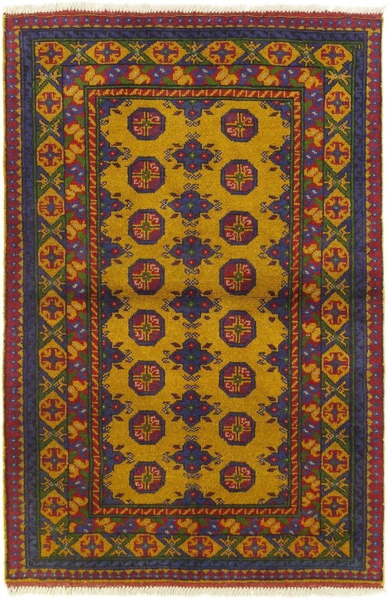 Orientteppich Afghan Akhche 95x143 Handgeknüpfter Orientteppich, Nain Trading, rechteckig, Höhe: 6 mm