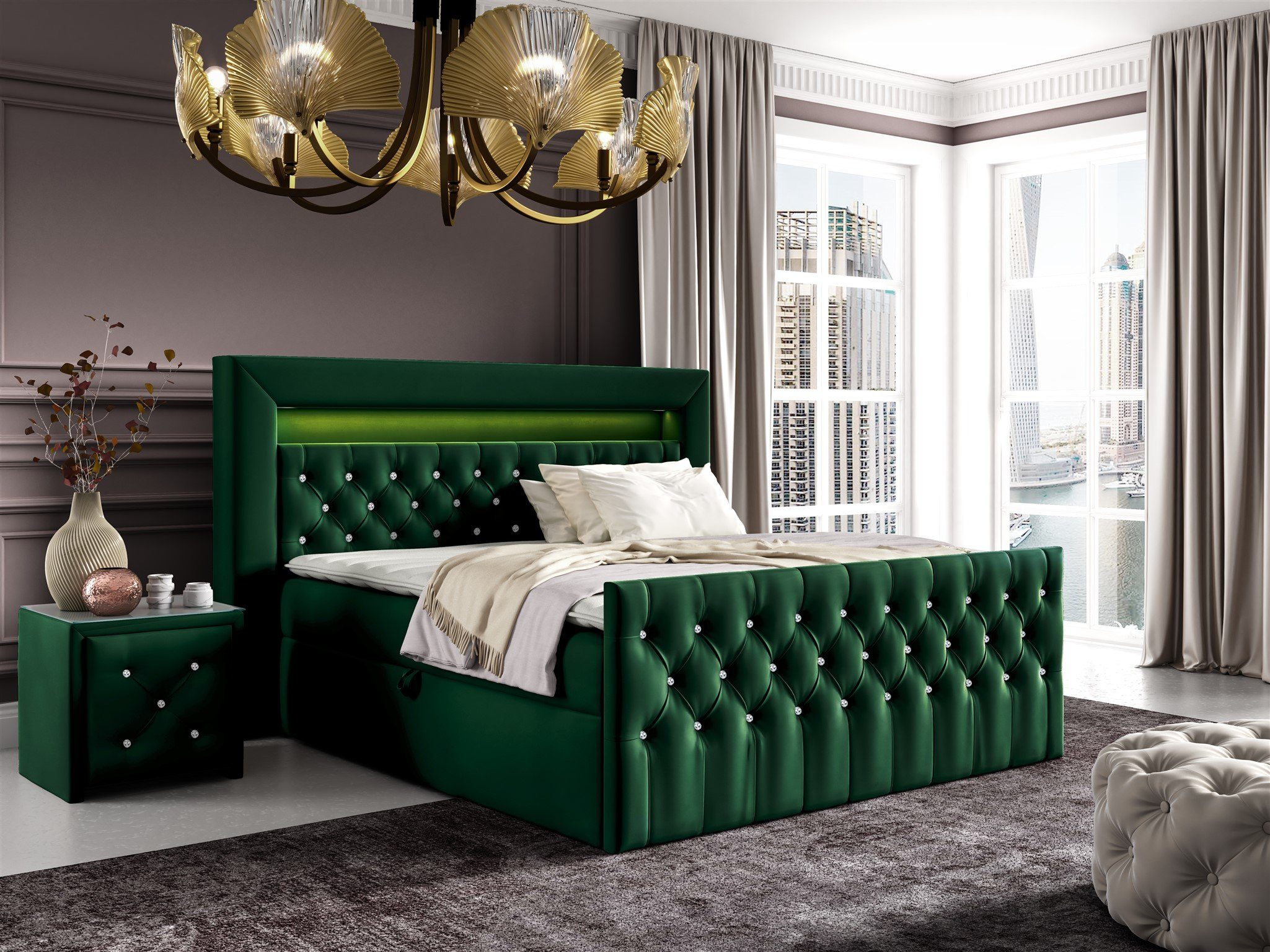 Fun Möbel Boxbett Schlafzimmerbett SEVRA Nr.1 günstig online kaufen