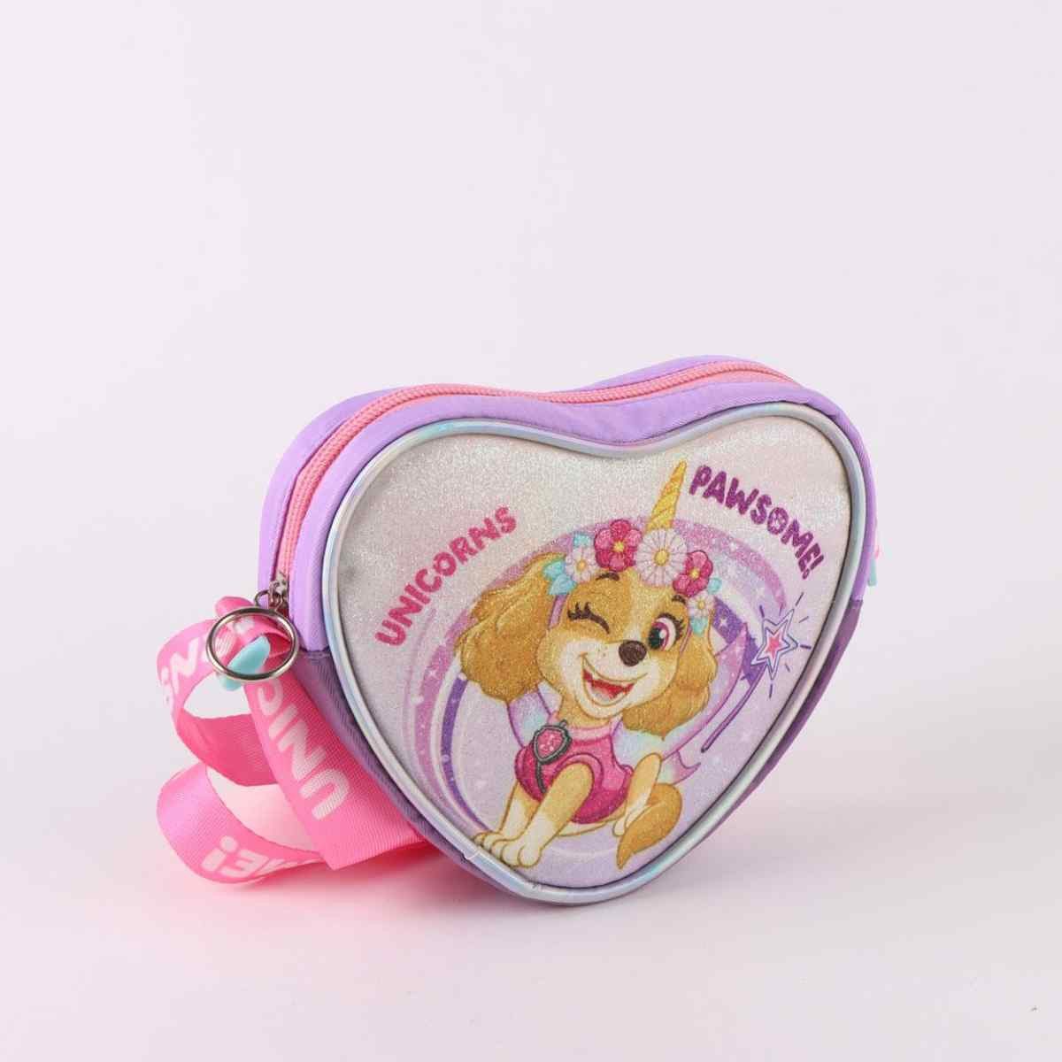 PAW PATROL Schultertasche 3D Herz Tasche für Kinder kompakte Umhängetasche