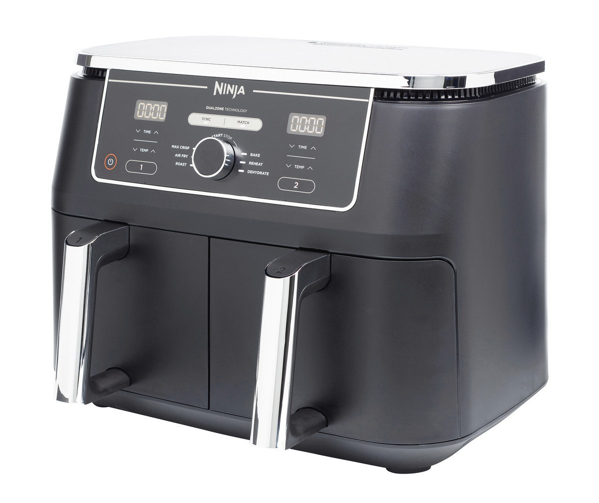 NINJA Eismaschine Ninja AF400EU Foodi MAX Dual Zone Heißluftfritteus