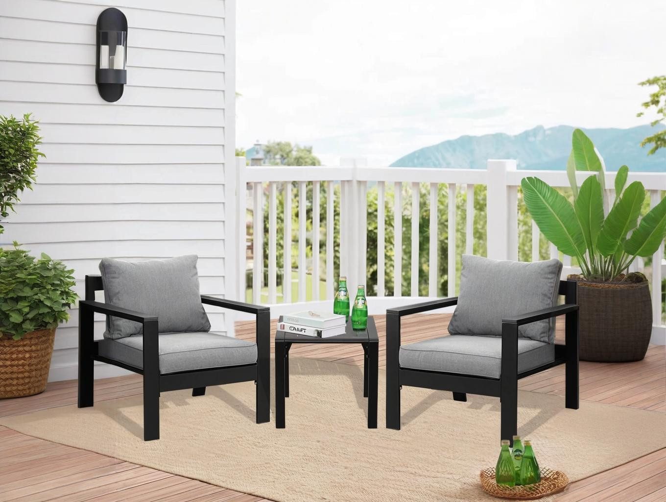 MeXo Gartenlounge-Set SGS zertifiziert, Gartenmöbel Set günstig online kaufen