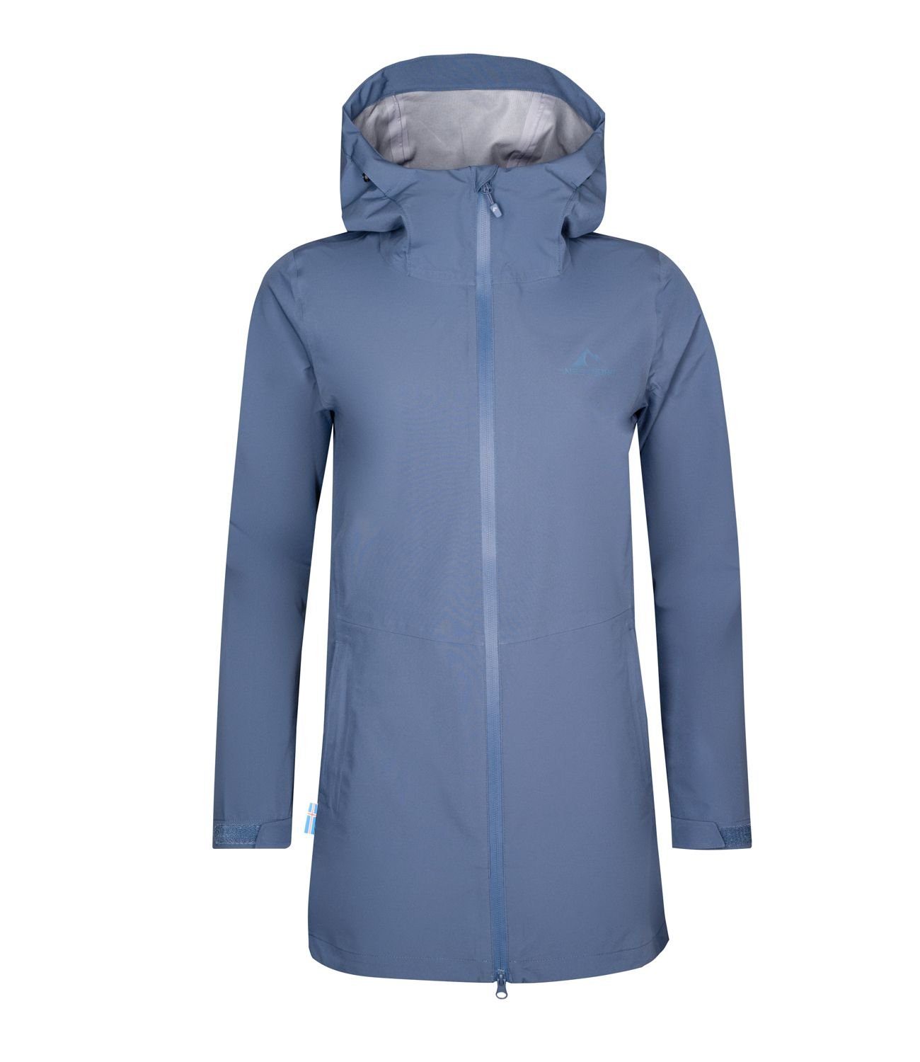 Klippenblau Reykjavik Westfjord Regenjacke