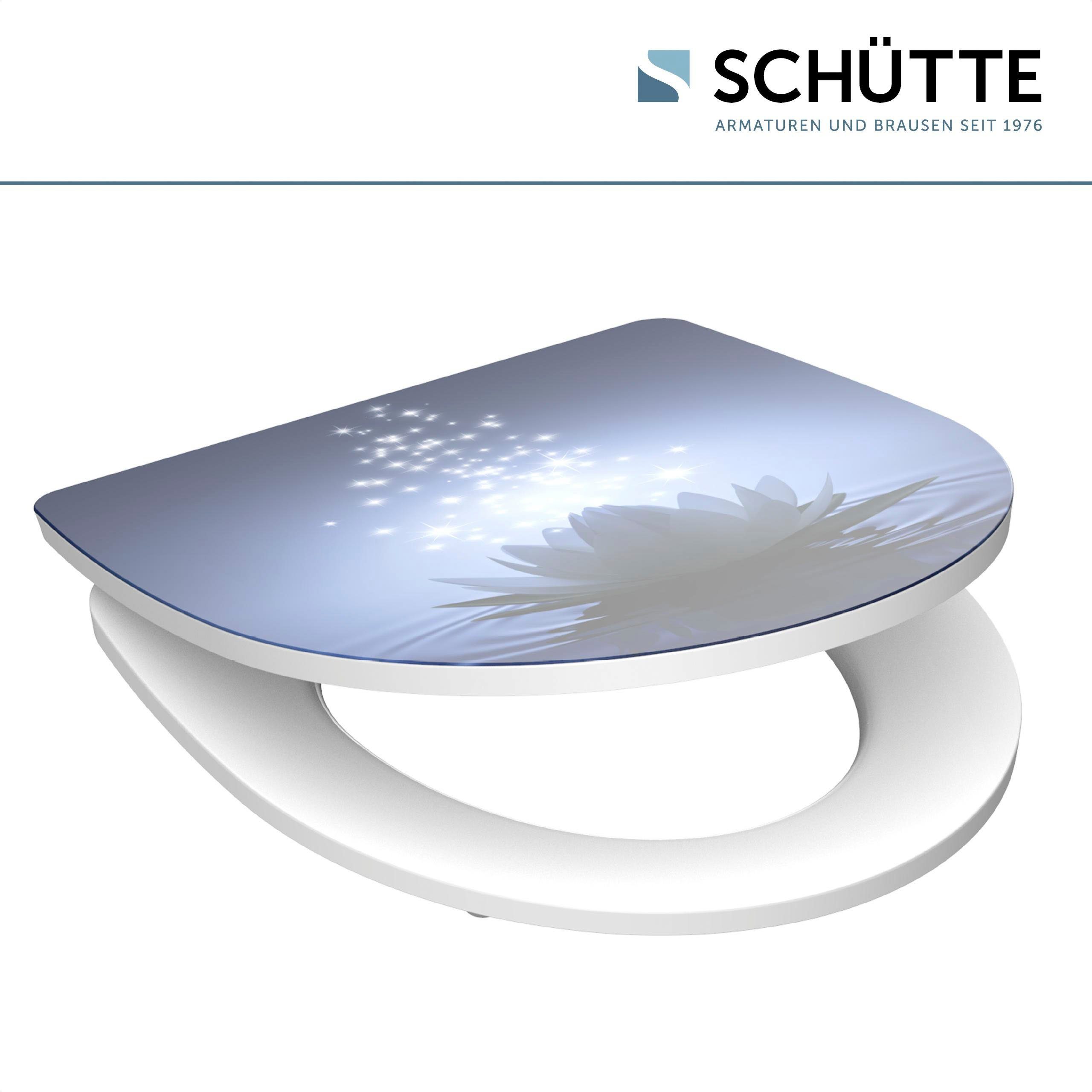 Schütte WC-Sitz Water Lily, Duroplast, mit Absenkautomatik und Schnellverschluss, High Gloss